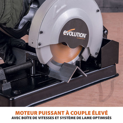 Sierra de corte de 185 mm Evolution RAGE4 con hoja multi-material TCT