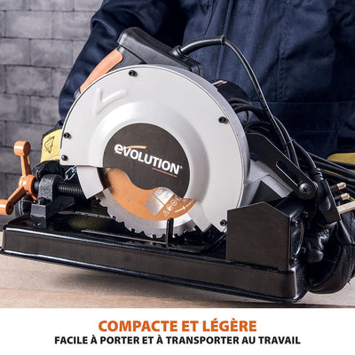 Sierra de corte de 185 mm Evolution RAGE4 con hoja multi-material TCT