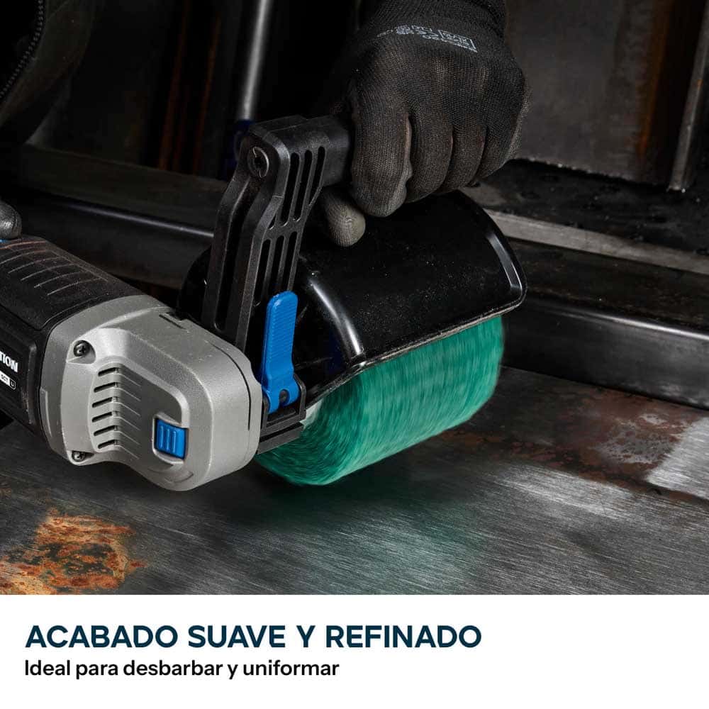 Tambor de acabado de grano 280 para satinadora a bateria | Acabado de superficies y desbarbado