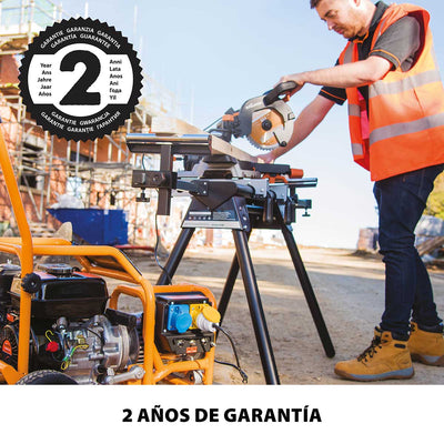 Pack Evolution - Ingletadora R210MTS-G2 Evolution de 210 mm con Hoja multi-material TCT con Soporte Universal