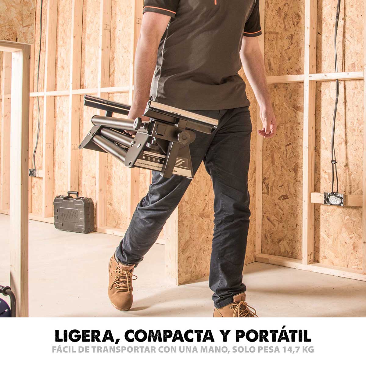 Pack Evolution - Ingletadora R210MTS-G2 Evolution de 210 mm con Hoja multi-material TCT con Soporte Universal