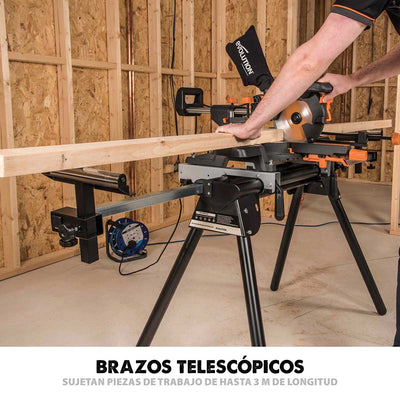 Pack Evolution - Ingletadora R210MTS-G2 Evolution de 210 mm con Hoja multi-material TCT con Soporte Universal