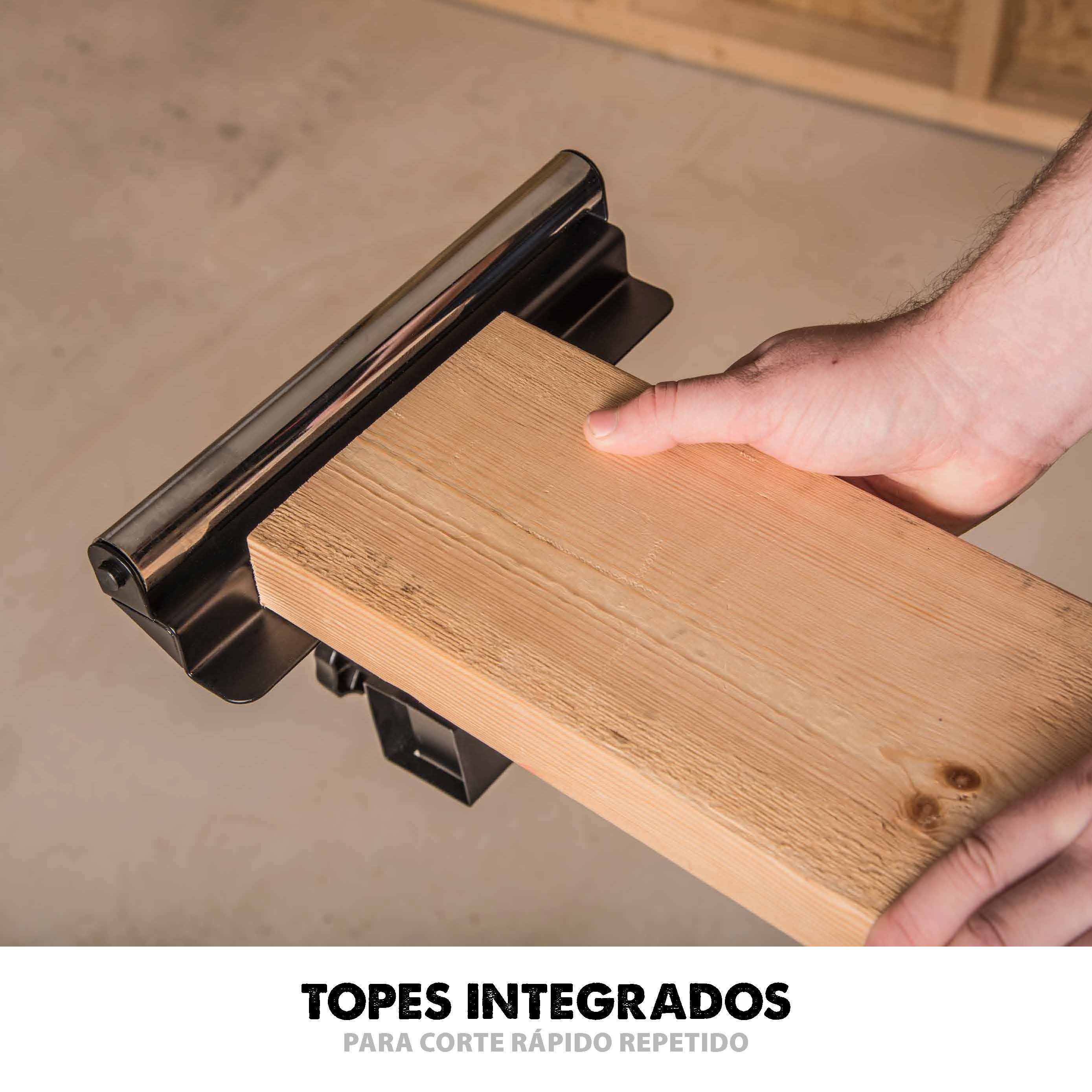 Pack Evolution - Ingletadora Telescópica R210SMS+ Evolution de 210 mm con Hoja Multi-material TCT y Soporte Universal