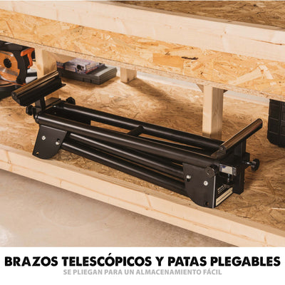 Pack Evolution - Ingletadora Telescópica R210SMS+ Evolution de 210 mm con Hoja Multi-material TCT y Soporte Universal