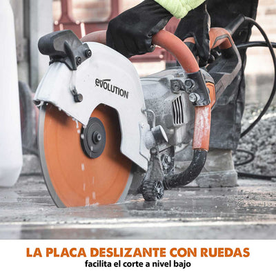 Sierra de Hormigón Eléctrica R300DCT+ Evolution de 300 mm, con Sistema Anti-polvo y Hoja de Diamante Premium