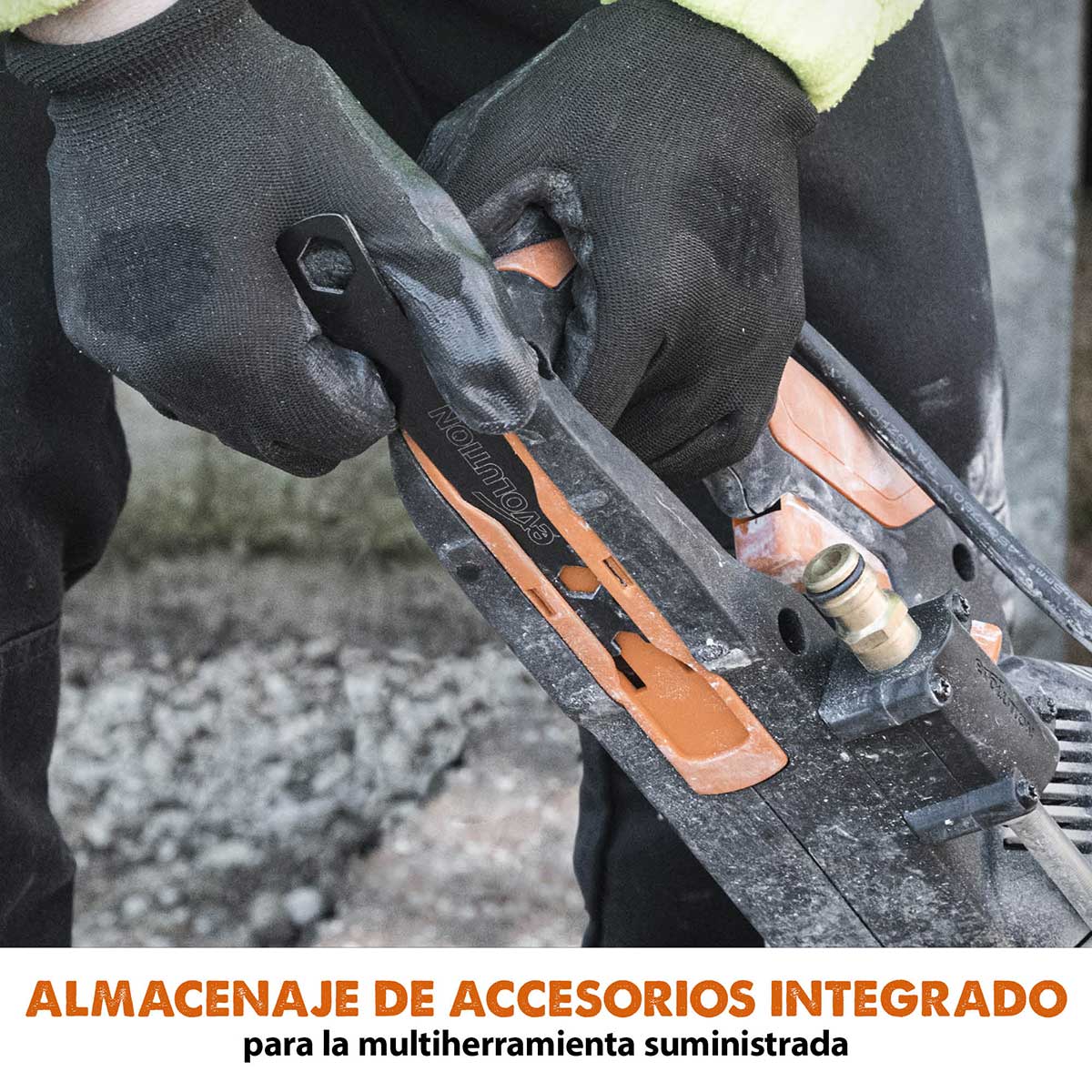 Pack Evolution - Sierra de Hormigón Eléctrica R300DCT+ de 300mm con Disco Diamantado Premium y Depósito de Agua a pedal de 15L