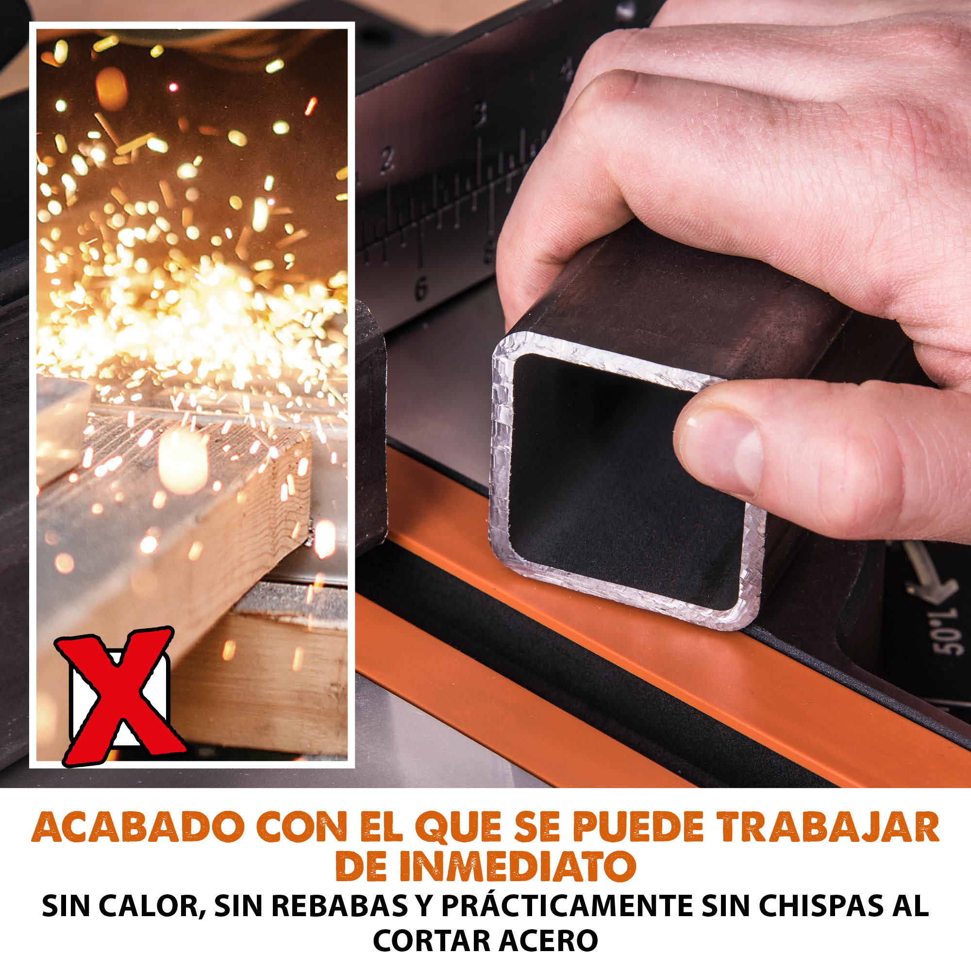 Ingletadora Eléctrica R185SMS+ Evolution de 185mm con hoja multi-material TCT