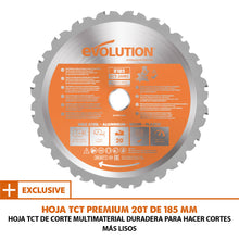 Ingletadora Eléctrica R185SMS+ Evolution de 185mm con hoja multi-material TCT