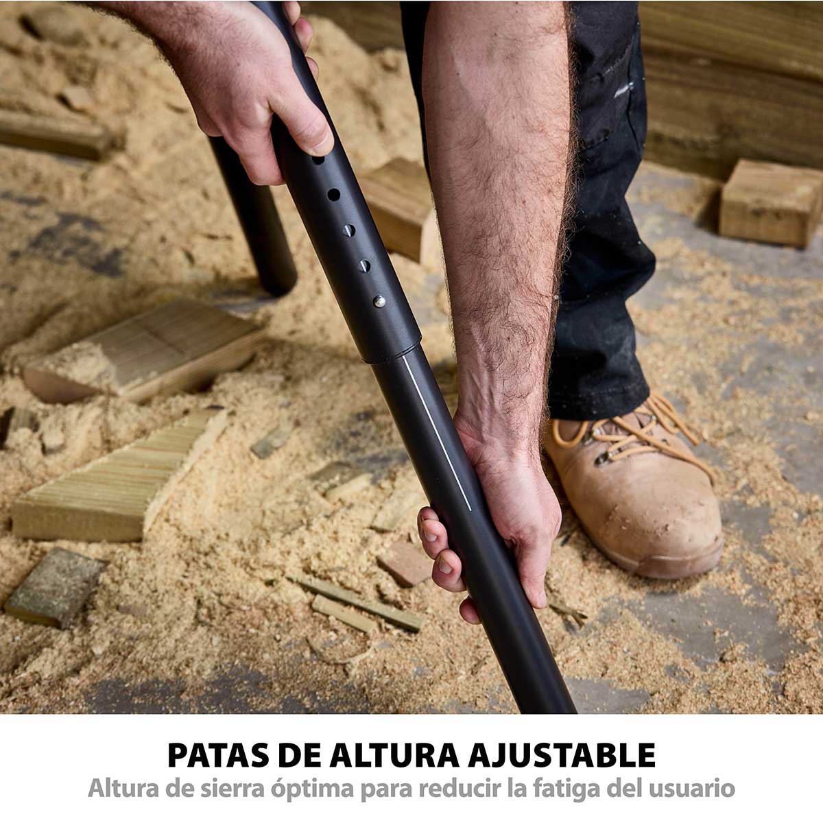 Soporte Universal PLUS Evolution para Ingletadora con Patas Extensibles