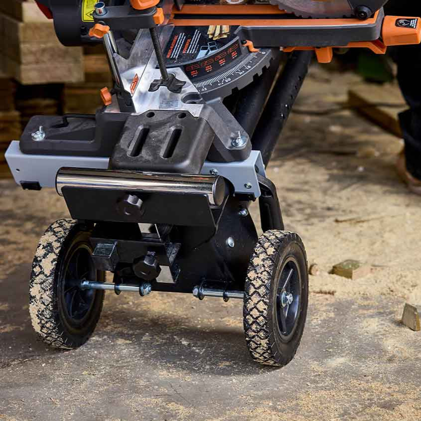 Pack Evolution - Ingletadora eléctrica R255SMS+ de 255mm con hoja multi-material TCT + Soporte Evolution PLUS