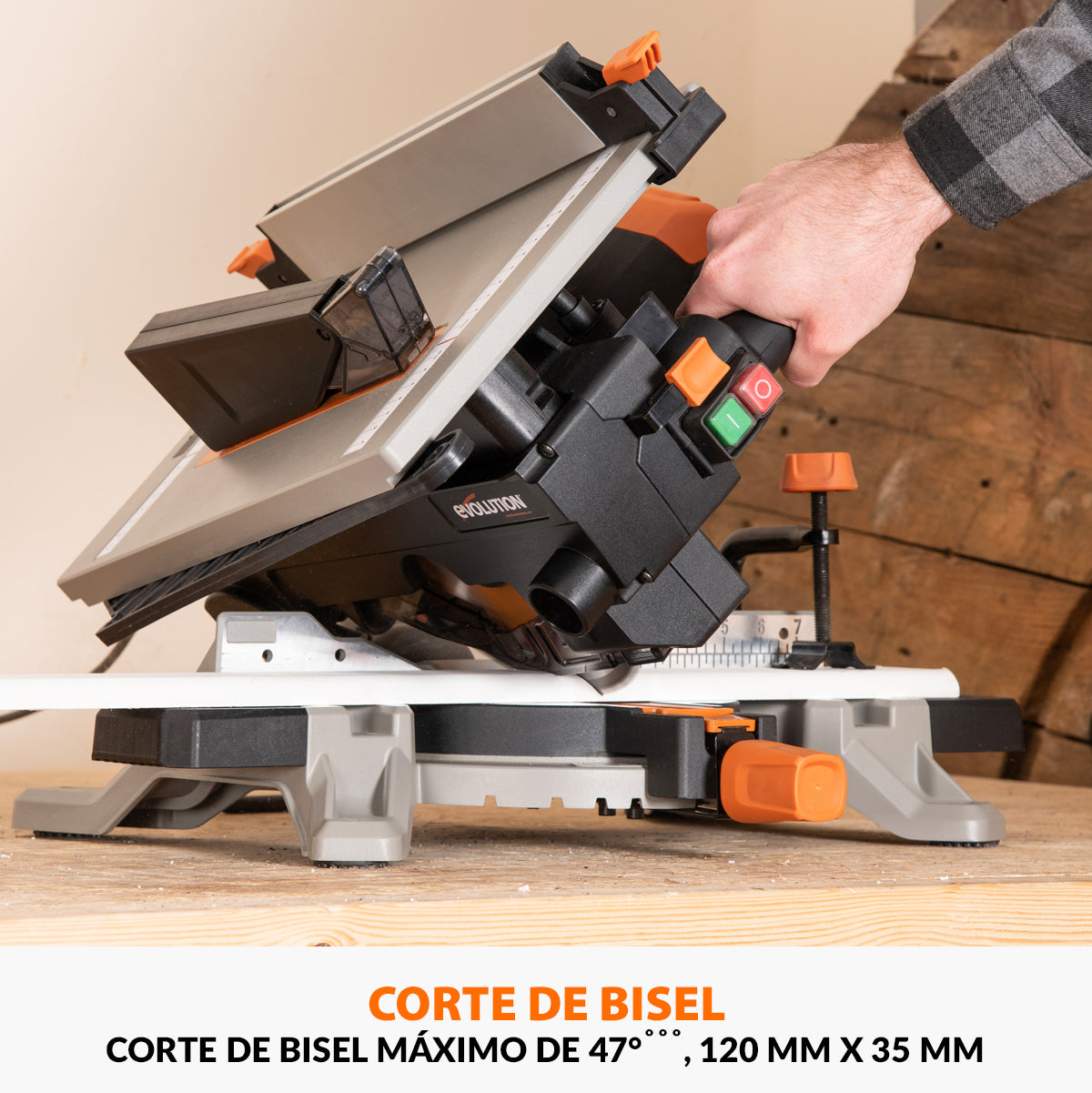 Ingletadora R210MTS-G2 Evolution de 210 mm con Mesa Superior y hoja multi-material TCT