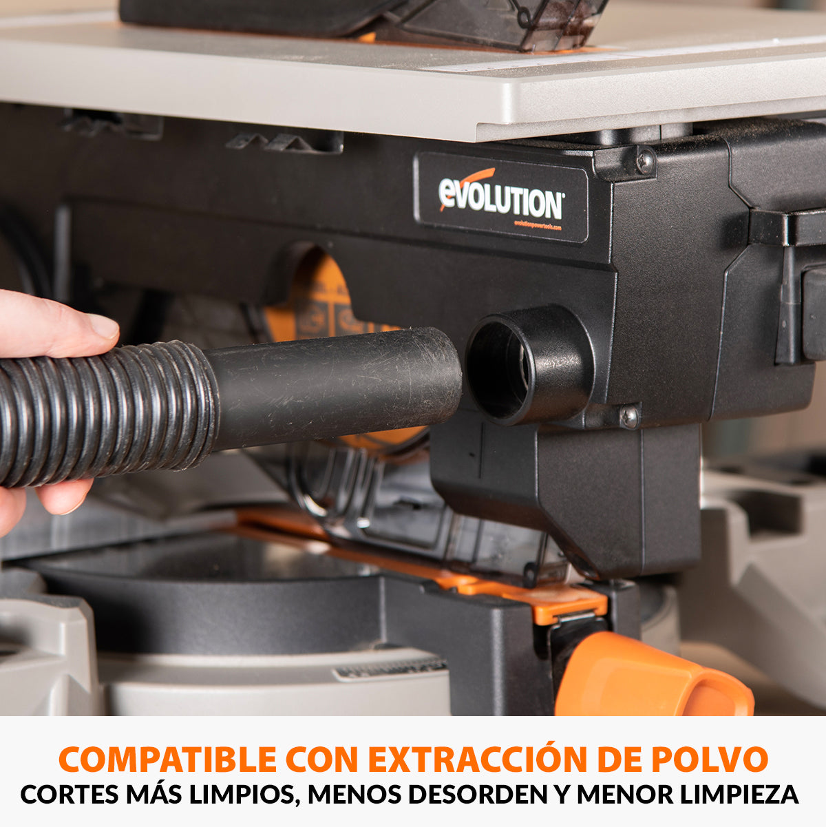 Pack Evolution - Ingletadora R210MTS-G2 Evolution de 210 mm con Hoja multi-material TCT con Soporte Universal