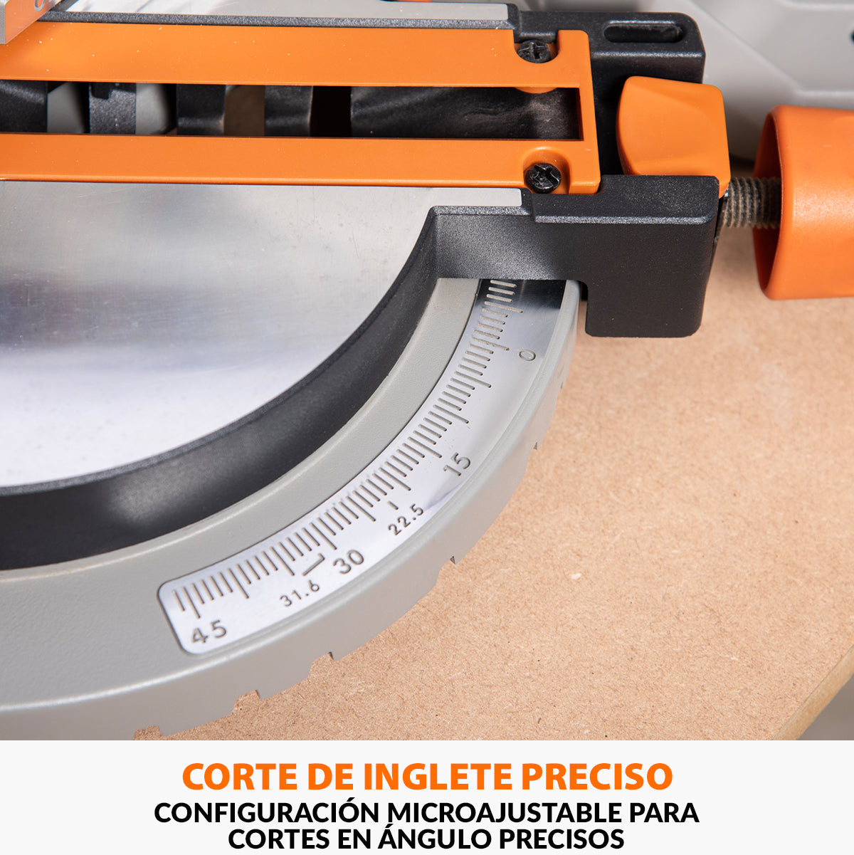 Pack Evolution - Ingletadora R210MTS-G2 Evolution de 210 mm con Hoja multi-material TCT con Soporte Universal
