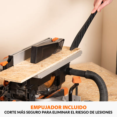 Pack Evolution - Ingletadora R210MTS-G2 Evolution de 210 mm con Hoja multi-material TCT con Soporte Universal