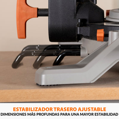 Pack Evolution - Ingletadora R210MTS-G2 Evolution de 210 mm con Hoja multi-material TCT con Soporte Universal