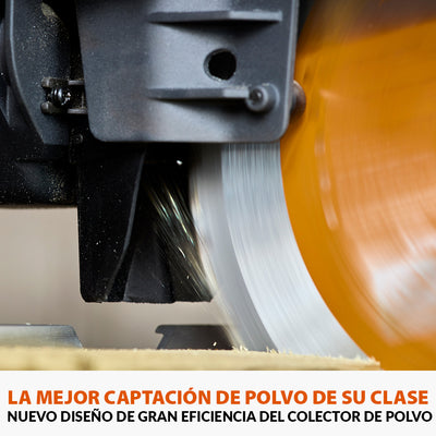 Ingletadora inalámbrica de doble bisel R255SMS-DB-Li de 255 mm con hoja multi-material TCT sin batería ni cargador