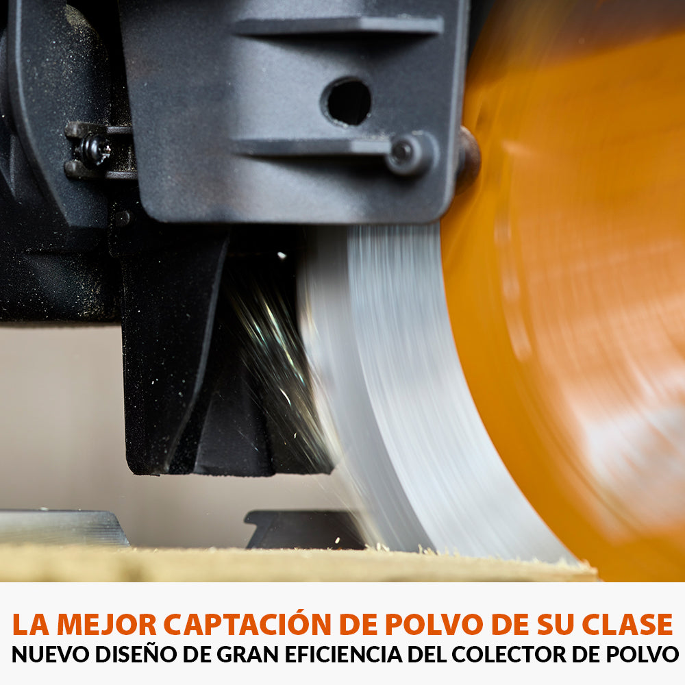 Ingletadora inalámbrica de doble bisel R255SMS-DB-Li de 255 mm con hoja multi-material TCT sin batería ni cargador