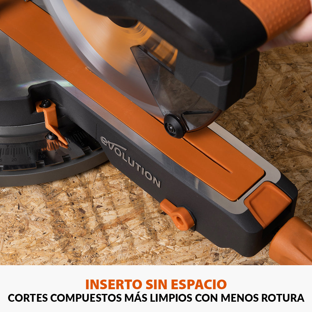 Ingletadora inalámbrica de doble bisel R255SMS-DB-Li de 255 mm con hoja multi-material TCT sin batería ni cargador
