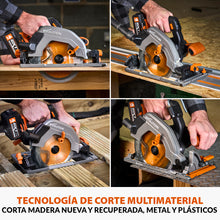 Sierra Circular Inalámbrica Evolution R185CCSX-Li de 185mm con Batería de 4Ah y Cargador