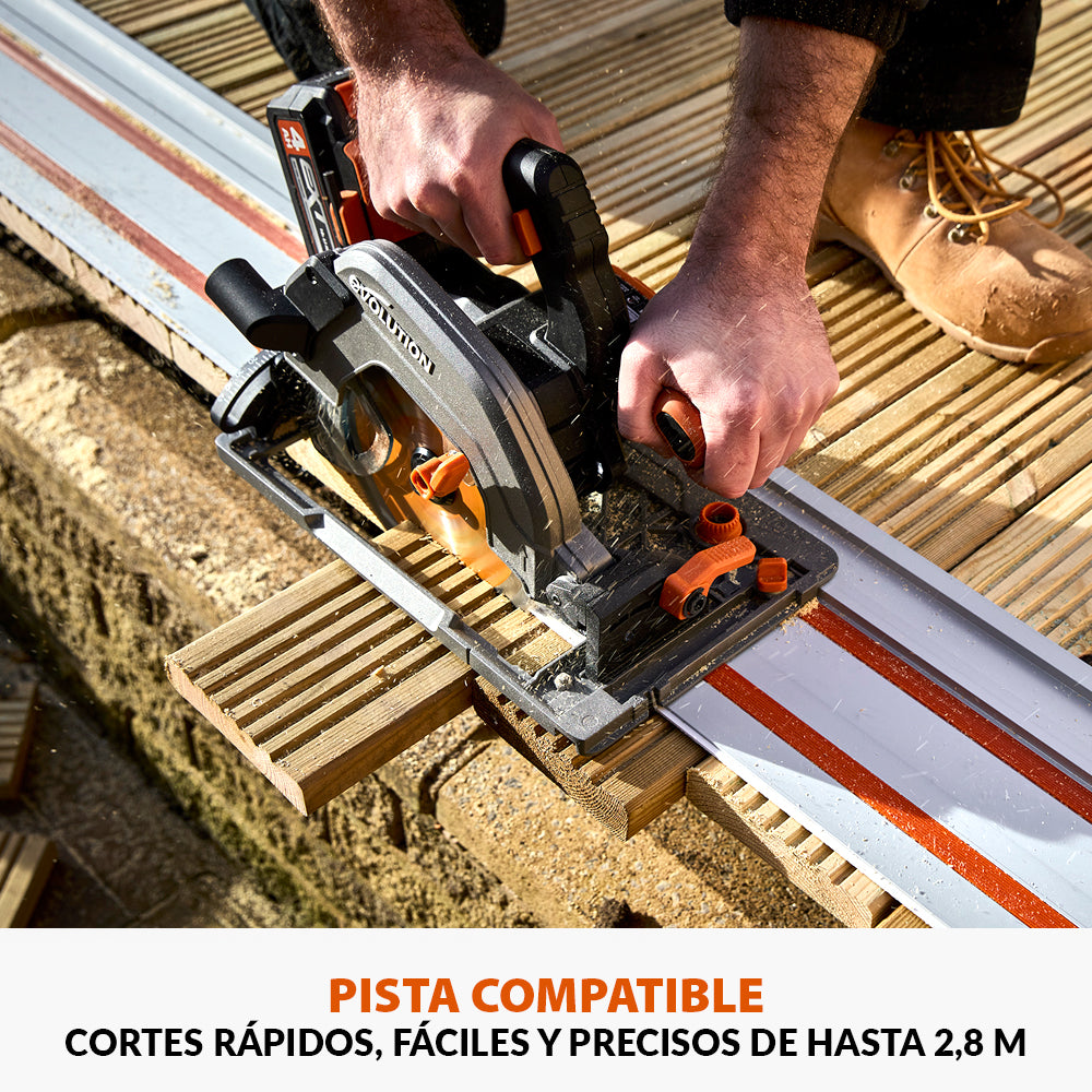 Pack Evolution - Sierra Circular Inalámbrica R185CCSX-Li de 185mm con ...