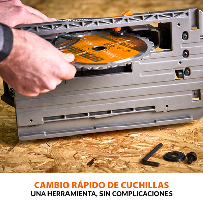 Sierra Circular Inalámbrica Evolution R185CCSX-Li de 185mm con Batería de 4Ah y Cargador