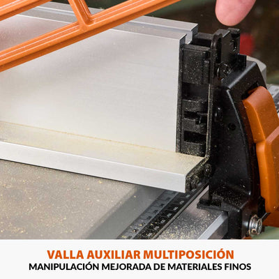 Sierra de Mesa R255TBL+ Evolution 255mm, 1800W hoja multi-material TCT (incluida) + Carrito + Hoja para madera de 40 dientes + Cuchillo Separador