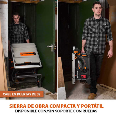 Pack Evolution - Sierra de mesa R255TBL+ Evolution de 255mm, 1800W con hoja multi-material TCT + Hoja para madera premium