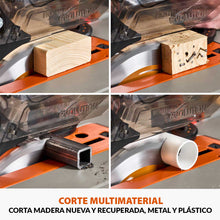 Sierra de Mesa R255TBL+ Evolution 255mm, 1800W hoja multi-material TCT (incluida) + Carrito + Hoja para madera de 40 dientes + Cuchillo Separador