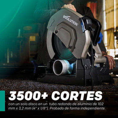 Disco EVOMAX de 355 mm de 100 dientes para Corte Profesional de Aluminio de Alta Resistencia