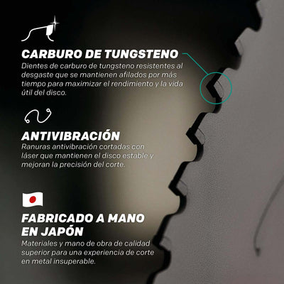 Disco EVOMAX de 355 mm de 100 dientes para Corte Profesional de Aluminio de Alta Resistencia