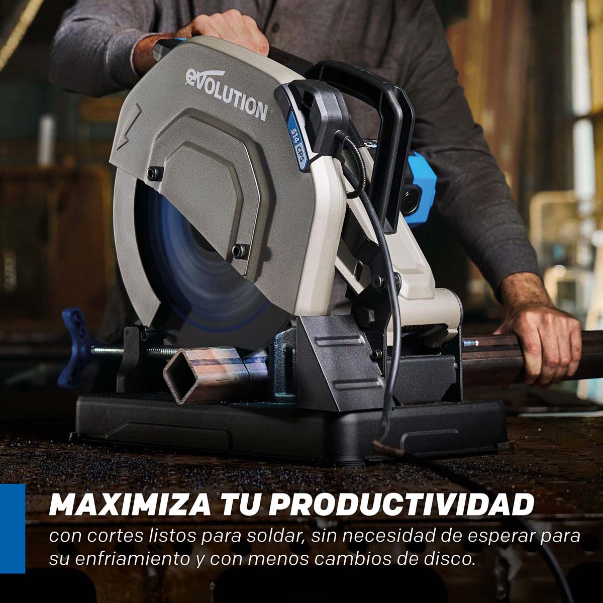 Disco para acero EVOMAX 355 mm de 80 dientes para corte profesional e intensivo