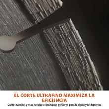 Disco diamantado EVOMAX | 260 mm ultrafino, específico para cortadoras de hormigón inalámbricas