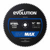 Disco para acero EVOMAX 355 mm de 80 dientes para corte profesional e intensivo