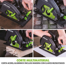 Sierra circular F165CCSL Evolution 165 mm con hoja multi-materiales TCT