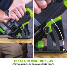 Sierra circular F165CCSL Evolution 165 mm con hoja multi-materiales TCT