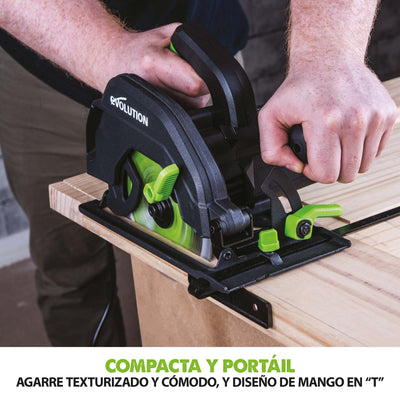 Sierra circular F165CCSL Evolution 165 mm con hoja multi-materiales TCT