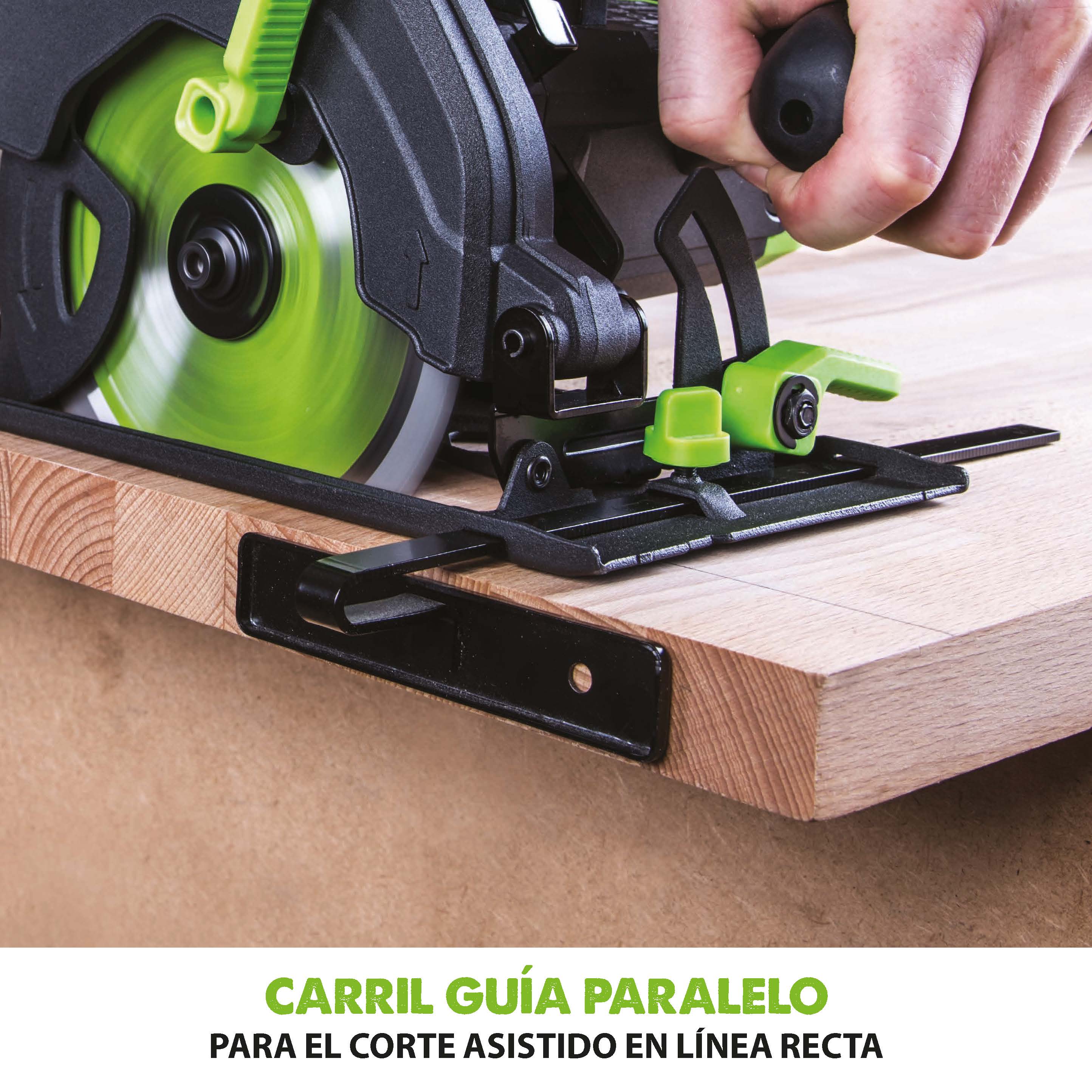 Sierra circular F165CCSL Evolution 165 mm con hoja multi-materiales TCT