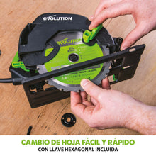 Sierra circular F165CCSL Evolution 165 mm con hoja multi-materiales TCT