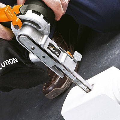 Lijadora Eléctrica de Banda Estrecha Evolution (13mm x 457mm) 3 Lijas de Banda incluidas