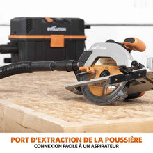 Sierra circular sin cable 165mm Evolution R165CCS-Li con hoja multi-material TCT con batería de 4Ah y cargador