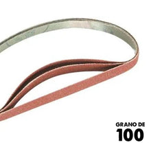 Lijas de Banda para lijadora de Banda Estrecha (13mm x 457mm) Pack de 3