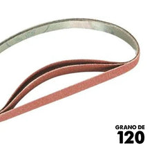 Lijas de Banda para lijadora de Banda Estrecha (13mm x 457mm) Pack de 3