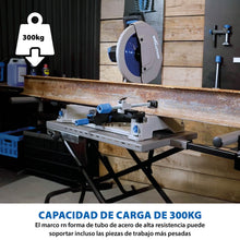 Pack - Ingletadora / tronzadora para metales de 355 mm Evolution S355MCS + Soporte con ruedas MCSSTAND