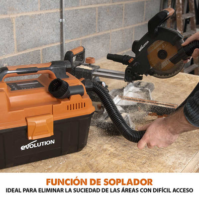 Aspirador inalámbrico R11VAC-Li Evolution de 11L para Residuos Secos y Húmedos, con Batería de 4Ah y Cargador