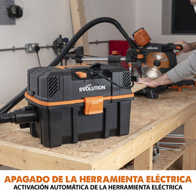 Aspirador R15VAC Evolution de 15L para residuos secos y húmedos (GRADO B)