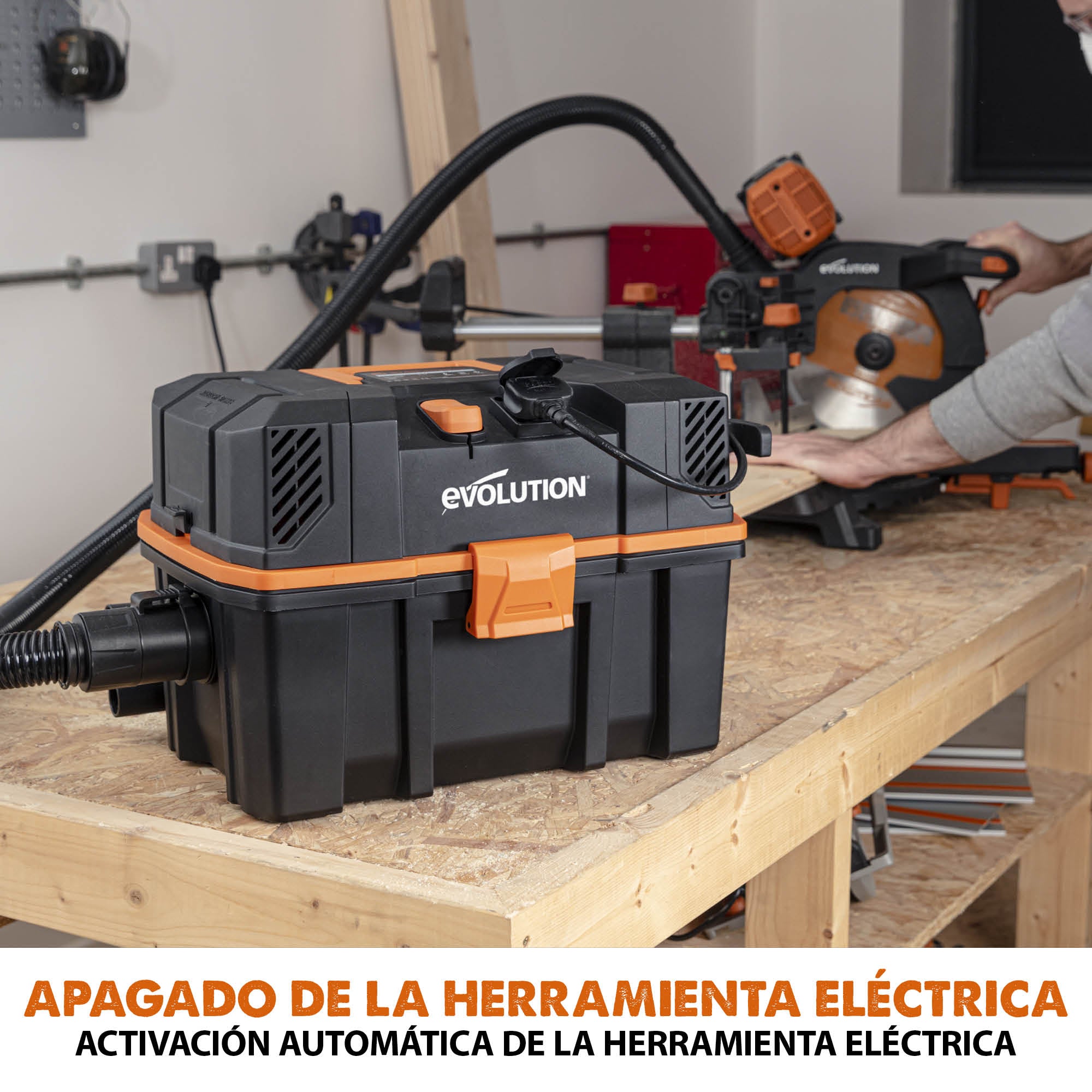 Aspirador R15VAC Evolution de 15L para residuos secos y húmedos (GRADO B)
