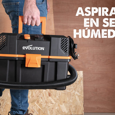 Aspirador R15VAC Evolution de 15L para residuos secos y húmedos (GRADO B)