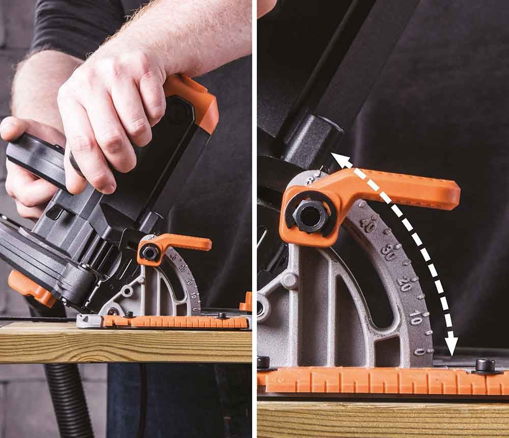 Sierra circular Evolution R185CCS de 185 mm con hoja multi-material TCT