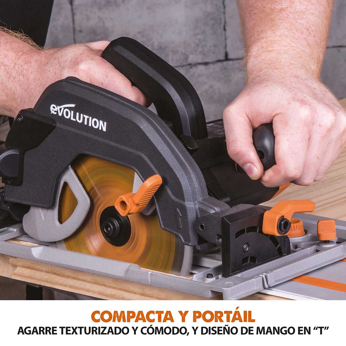 Sierra Circular R185CCSX+ Evolution de 185 mm con Hoja Multi-material TCT y Bolsa de Transporte