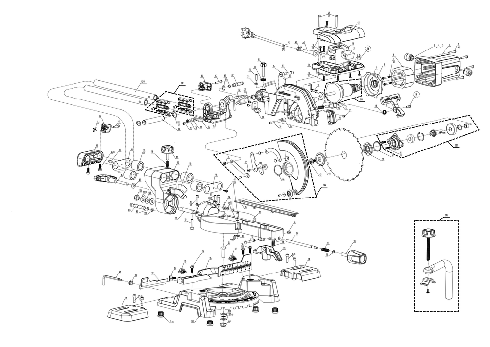 Evolution R185SMS Ingletadora telescópica Repuestos